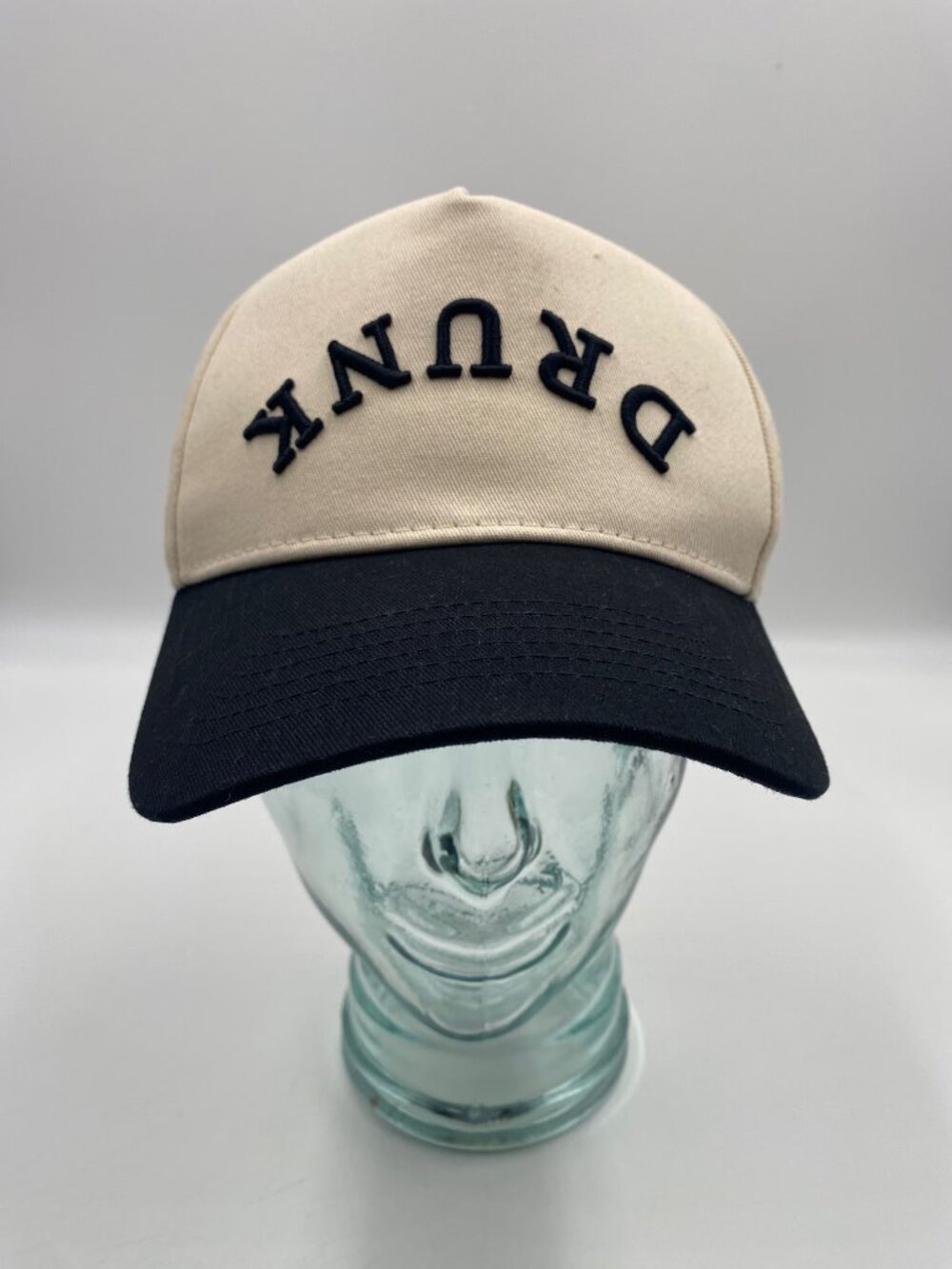 Kenz Kustomz Drunk Baseball Hat Cap One Size Snapback Embroidered Upside Down